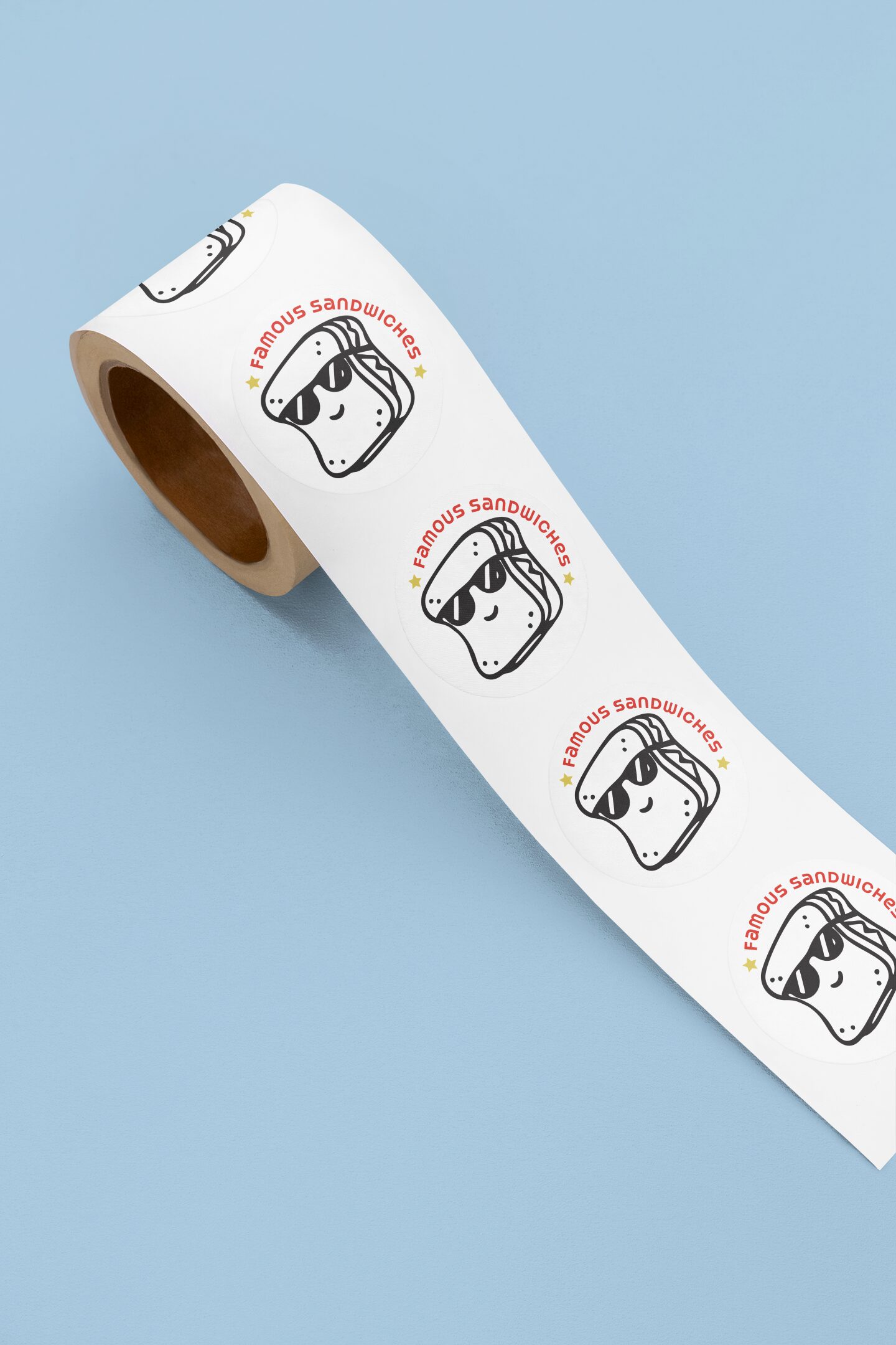 FS mockup sticker roll