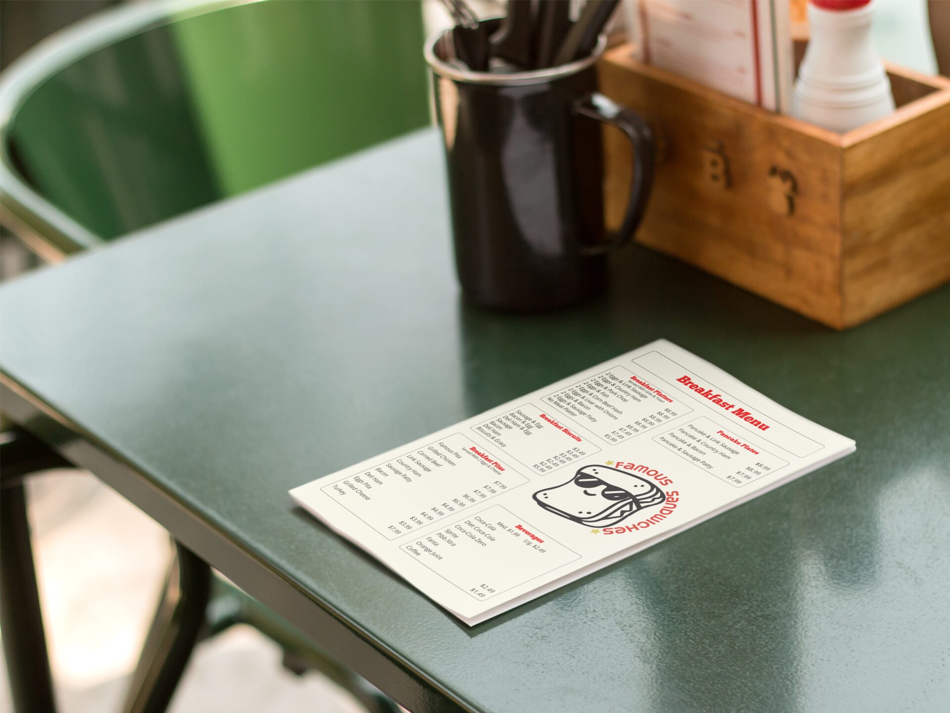 bifold-brochure-mockup-of-a-menu-lying-on-top-of-table-a10319